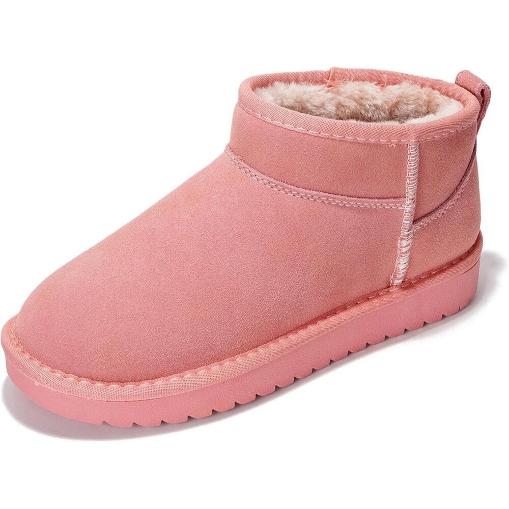 Women Bubble Suede Water Resistant with Memory Foam Genuine Leather Ankle Boot